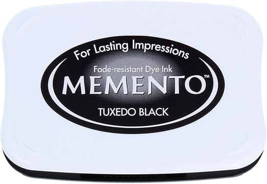 Tsukineko Memento Dye Ink Pad-Tuxedo, 7 x 2 cm (ME000900)