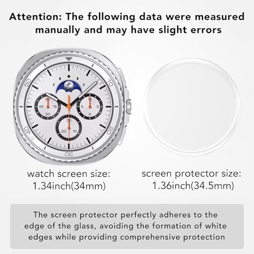 Image of SPGUARD 4 Pack for Samsung Galaxy Watch 8 Classic 46mm Screen Protector