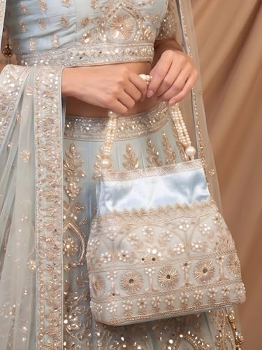Image of Adiva Potli Handbags For Women | Potli Bags For Ladies For Wedding | Potli Bags For Women | Wedding Bags For Woman | Batwa Potlis Hand Bag | Designer Potli Bag For Ladies For Marriage