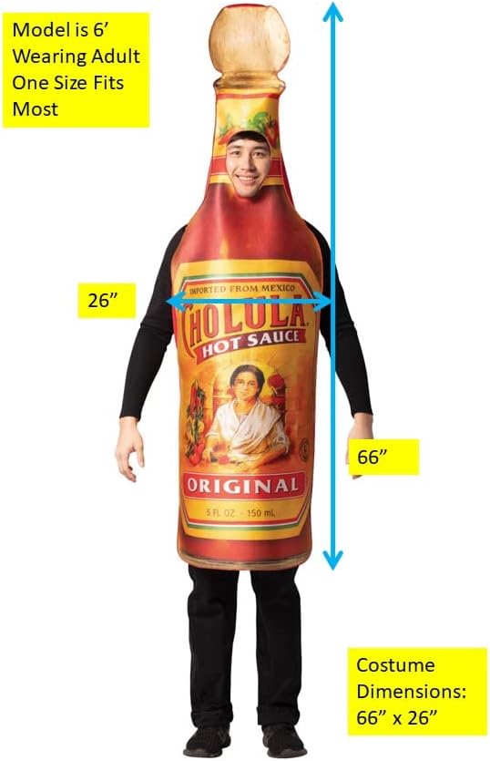 Rasta Imposta Cholula Hot Sauce Men's Costume - Image 5
