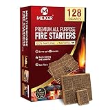 Fire Starter Squares 128 - Natural Fire Starters for Fireplace, Campfire, BBQ, Grill Pit, Wood Stove
