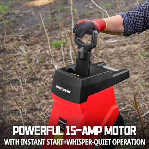 Powersmart DB6610-AIUS Electric Wood Chipper, Leaf Mulcher 15-Amp thumb #6