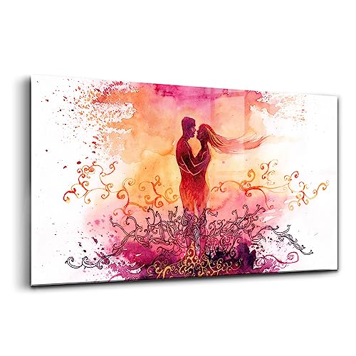 Image verre moderne Wallfluent pour sublimer le salon au coucher du soleil