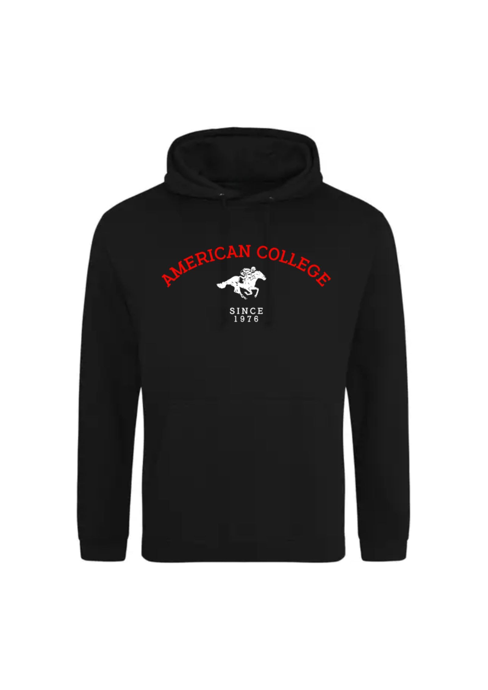 AMERICAN COLLEGE USA Bluza Sweter z nadrukiem Ciepłe ubrania Unisex Dzieci Chłopcy i Dziewczęta Casual Model ACSCW3 Czarny 8ANS, czarny, 8 lat