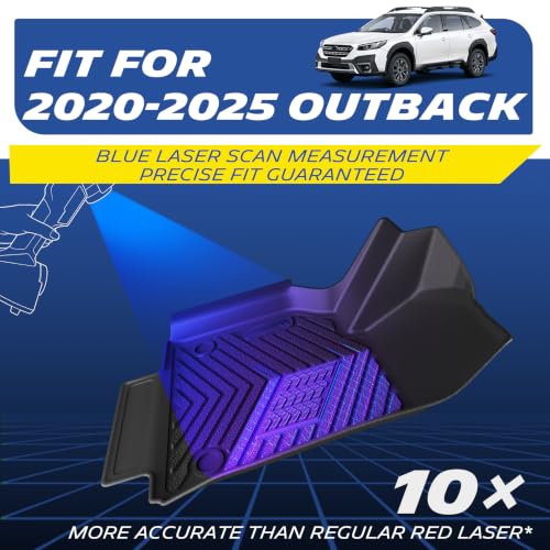 Image of Michelin Vehicle Mats for 2020-2025 Subaru Outback (6 Piece) | Not Fit 2026, All-Weather TPE Custom Fit Liner, Premier