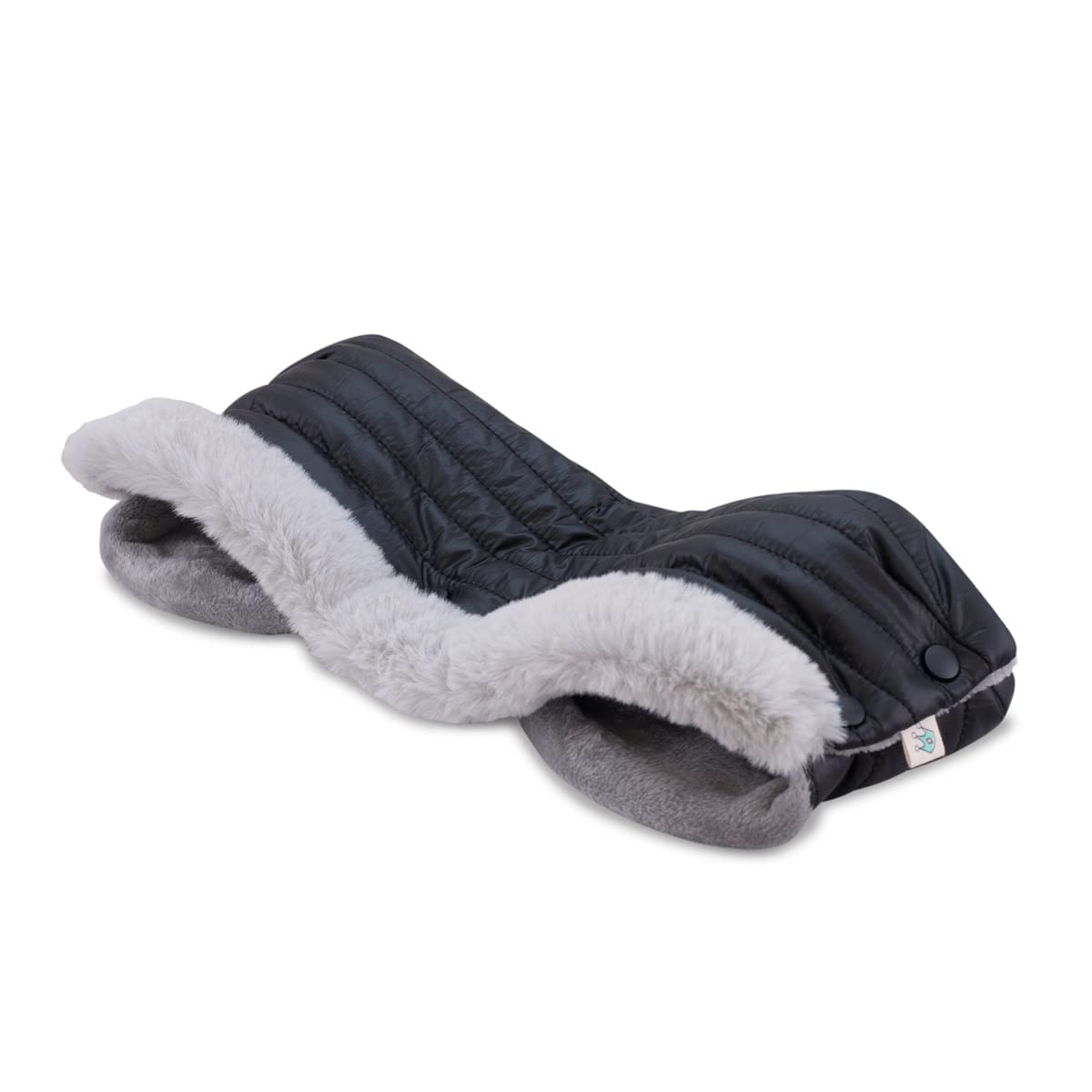 JYOKO KIDS Calentador de Manos para Cochecito Universal Manoplas Carro Bebe 100% Impermeable con Forro Interior Polar (Black)