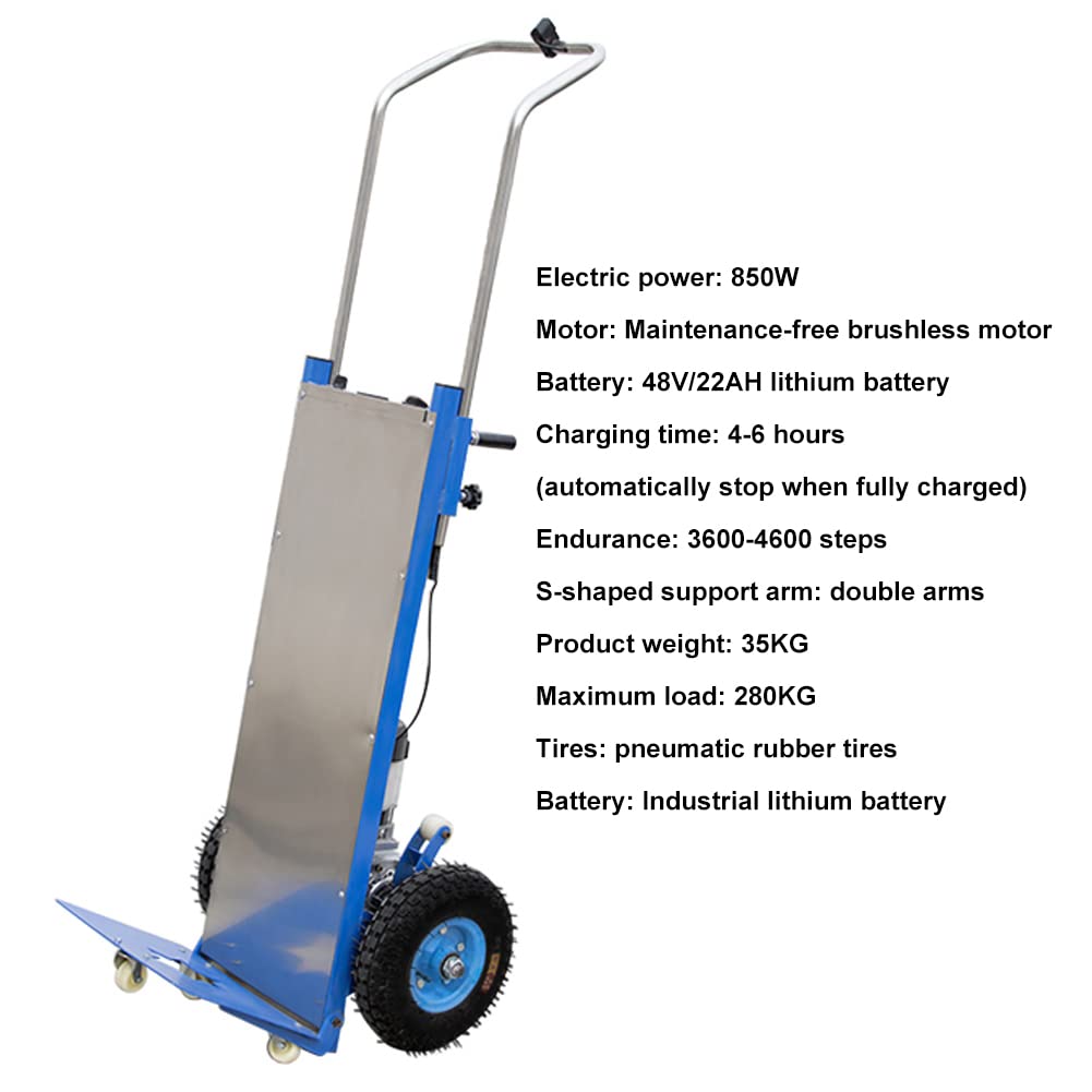 BOCbco 2 Pcs Carrello Saliscale Elettrico Pieghevole per Scale, Carico 200 Kg, Salva-Lavoro con Motore Brushless Silenzioso