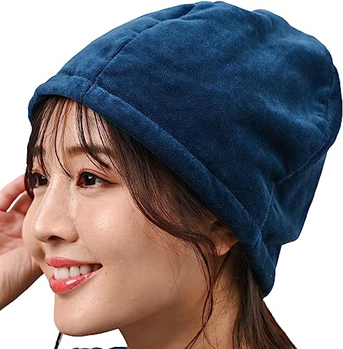 [ENTRAMBI] サウナハット 日本製 今治タオル サウナキャップ サウナ帽子 サウナグッズ レディース 女性 メンズ 男性 Large ネイビー 3枚目