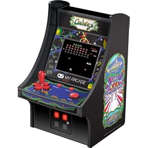 My-Arcade-Micro-Player-Mini-Arcade-Machine-Galaga-Video-Game-Fully-Playable-675-Inch-Collectible-Color-Display-Speaker-Volume-Buttons-Headphone-Jack-Battery-or-Micro-USB-Powered