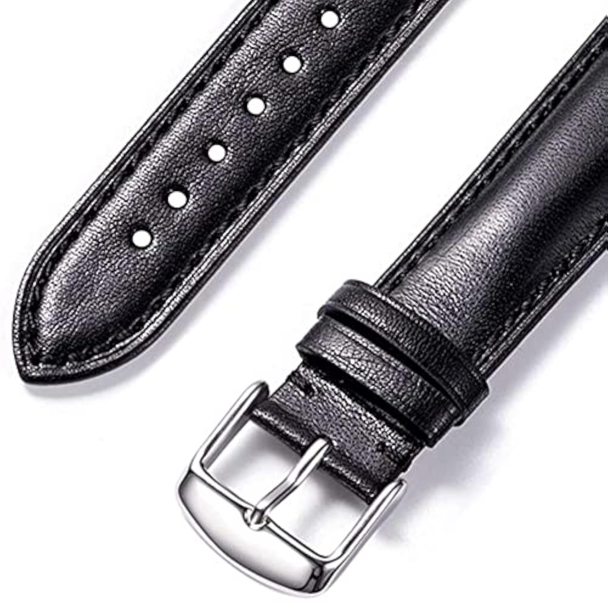 Genuine Leather Watch Band Strap, 19mm