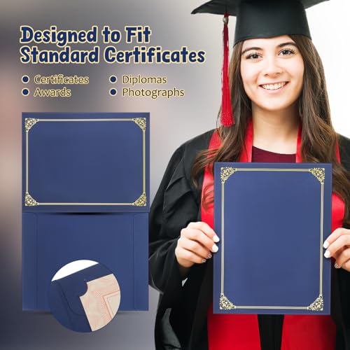 Protection de certificats pour présentation professionnelle VILLCASE bordure dorée