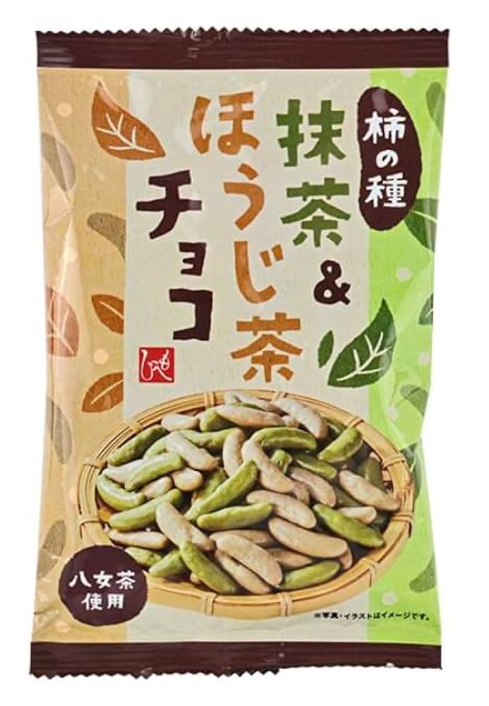 柿チョコページ Amazon.co.jp: お菓子 もへじ 柿の種 抹茶＆ほうじ茶チョコ50g×6