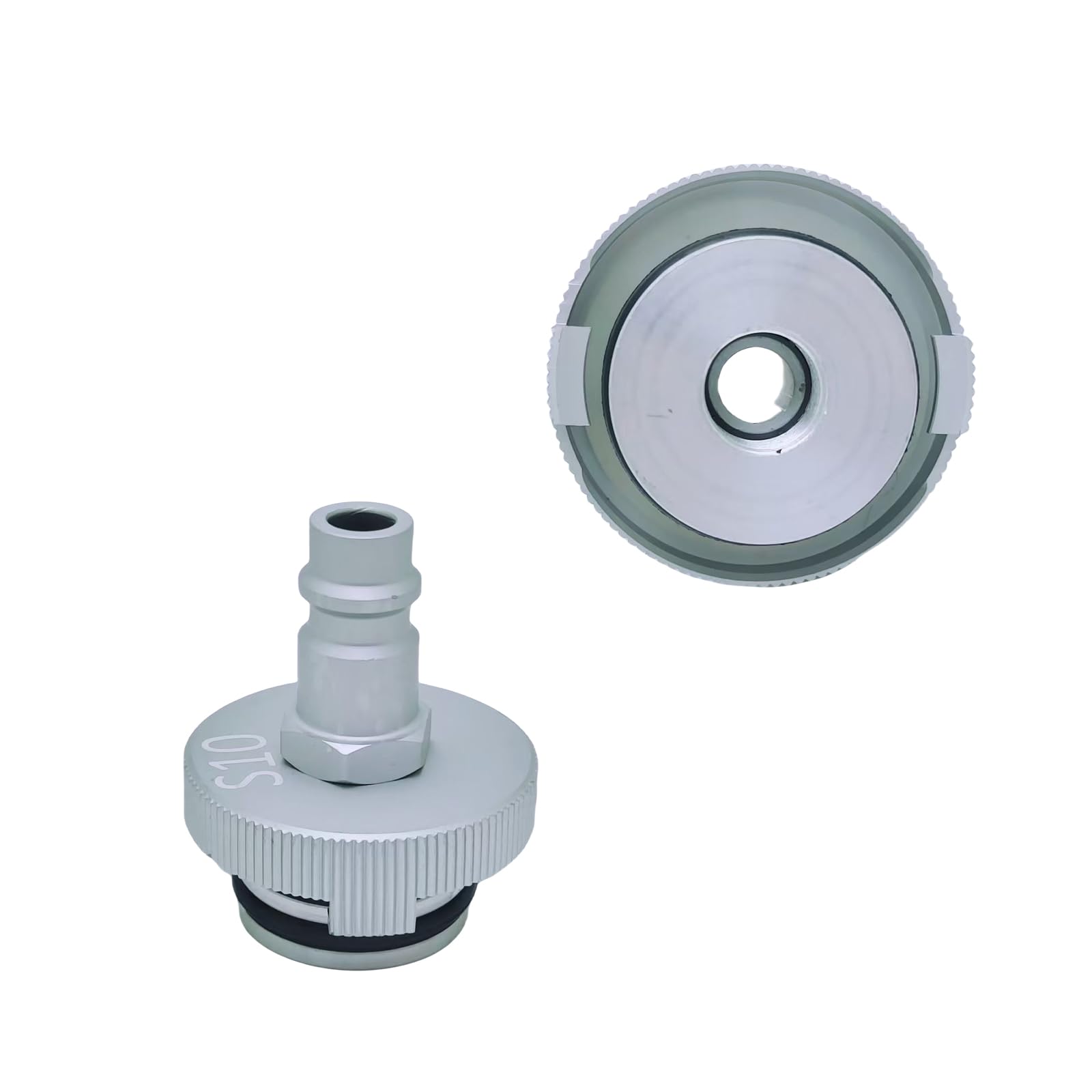 AXILYZE Adaptator für Bremsflüssigkeitsbehälter mit Euro-Spitze, Aluminiumlegierung-Bremsenentlüfter-Adapter, kompatibel mit Nissan-Serien-Fahrzeugmodellen