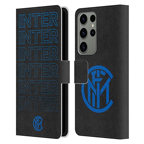 Funda de cuero tipo libro Inter Milan para móvil Samsung Galaxy S23 Ultra