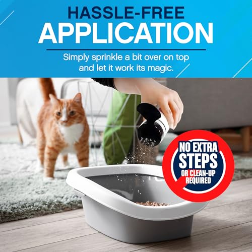 image for NonScents Cat Litter Deodorizer - Litter Box Odor Eliminator - Less Sc