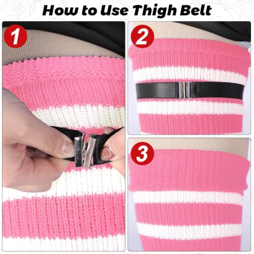 Image of LOUSGUTA Plus Size Thigh High Socks for Thick Thighs- Extra Long Womens Cable Knitted Over Knee High Leg Warmer