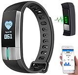 ifm druckschalter pk6521 Fitness-Armband FBT-105 mit Herzfrequenz- und Blutdruck-Anzeige • Anzeige von Blutdruck und Puls als Verlaufskurve (PPG-Funktion) • Bluetooth 4.0 für Verbindung mit dem Smartphone für Volltext-Push-Nachrichten, Fernauslöse-Funktion für Smartphone-Kamera u.v.m. • Smartwatch-Funktionen: Wecker, Anzeige von Uhrzeit und Datum, Smartphone-Finder, Armband-Finder, Erinnerungs-Alarme an Anruf, SMS, Apps, Medikamente, Termine