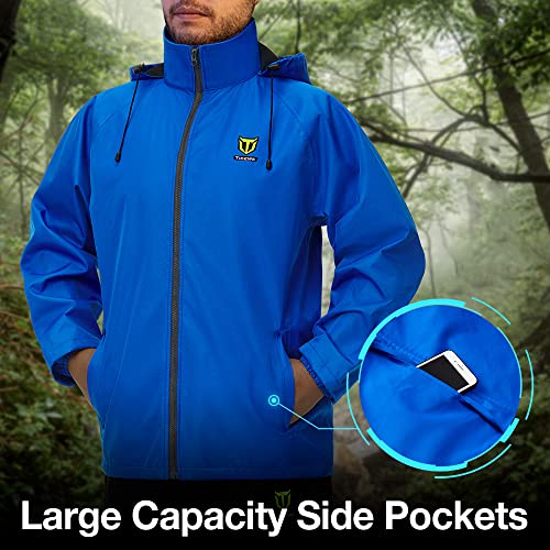 Image of TIDEWE Rain Suit, Waterproof Breathable Lightweight 2 Pieces Rainwear