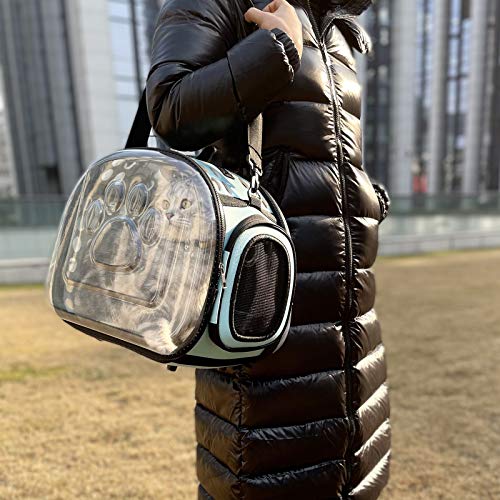 Petlike Airline Approved Pet Carrier Soft Sided Collapsible Travel Bag For Cats & Small Dogs (Blue, Leather) #TOP3