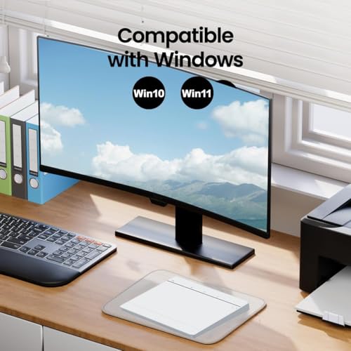 Trackpad inalámbrico JOMAA 2.4G y Bluetooth para Windows, mouse táctil plateado recargable 4