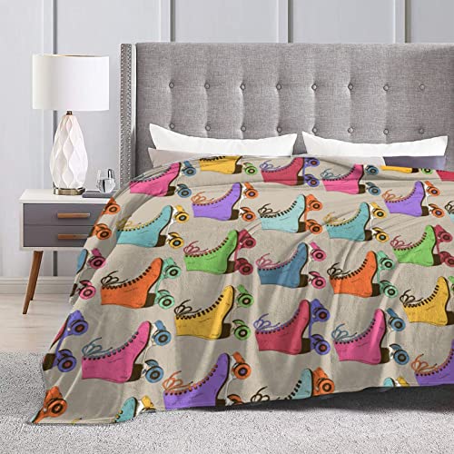 Couverture polaire rétro plaid doux microfibre pour lit - 5