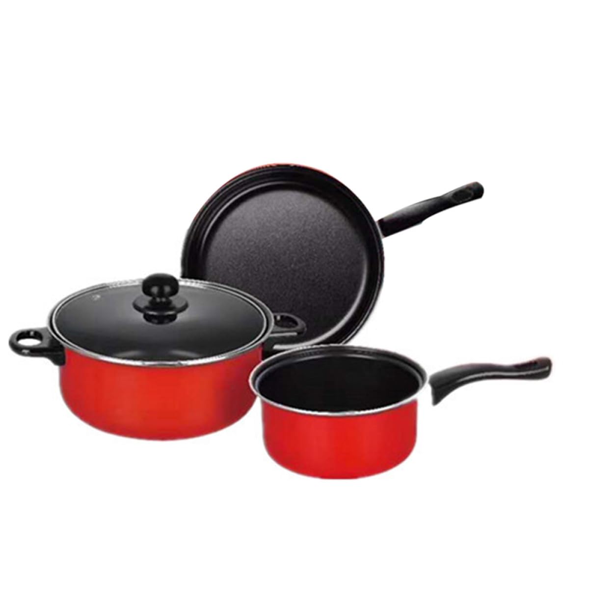 Casserole à lait multifonctionnelle et poêle en fonte : le set de cuisine gain de place