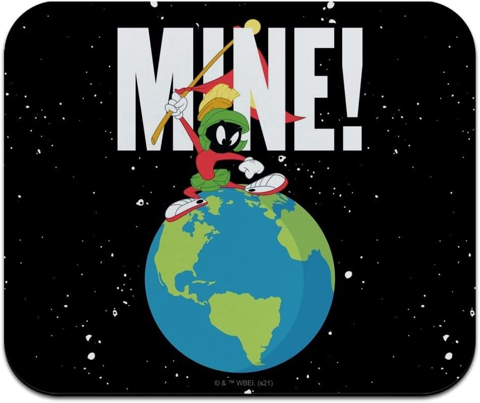 Looney Tunes Marvin The Martian Mine Low Profile Thin Mouse Pad Mousepad