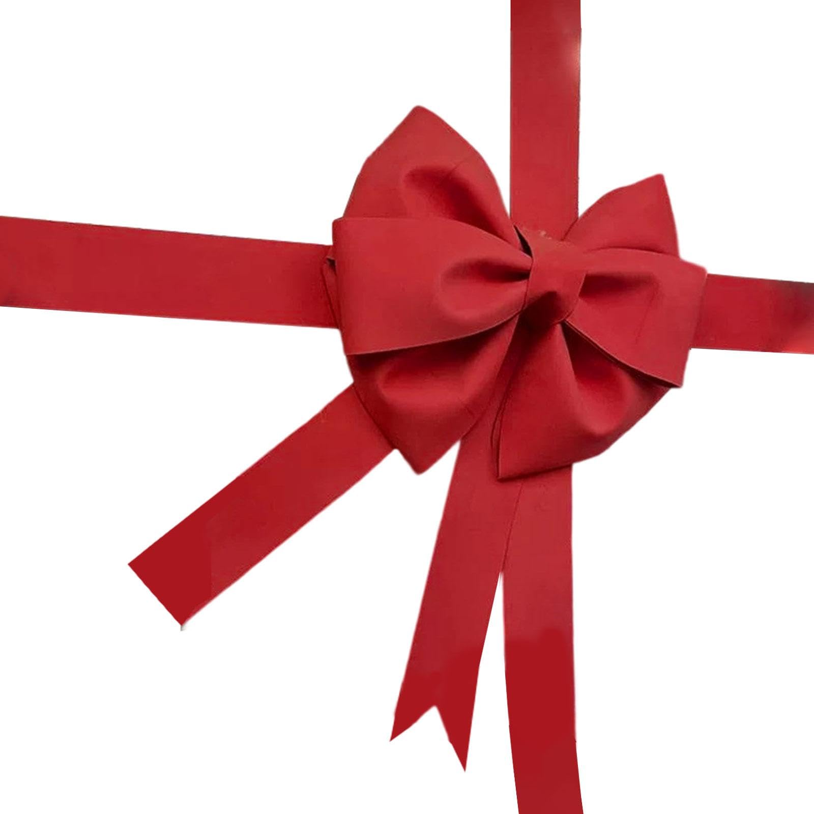 Fiocco Grande Kit Fai da Te con Materiale Eva Ornamento Decorativo da Appendere per Foto Festa Albero Adatto per Cerimonie Compleanno Neg, Rosso Scuro
