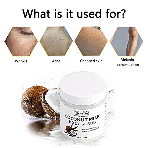 Exfoliërende bodyscrub Kokosmelk en Dode Zeezout Hydraterende hydraterende gezichtsscrub en masker door Pure Body - Image 5