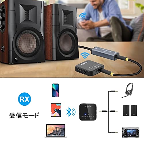 eppfun AK3046C Bluetooth 5.2 APTX-Adaptive トランスミッター レシーバー の商品画像 4