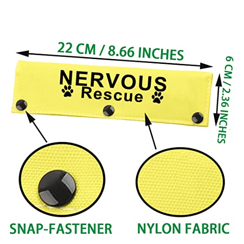 Nervous Rescue Ask To Pet Dog Leash Wrap Rescue Dogs Anxious Dogs Leash Sleeve Cover (Nervous Rescue Sleeve) - Image 3