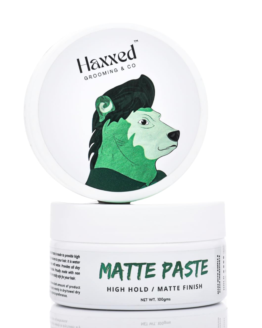 Haxxed High hold Matte paste | Hair clay wax for men | Made with natural ingredients | All day long hold | Strong hold clay wax (100gms)