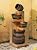 Stoneware Bowl and Jar Rustic Outdoor Floor Water Fountain 46" High with LED Light Cascading for Garden Patio Backyard Deck Home Lawn Porch House Relaxation Exterior Balcony - John Timberland
