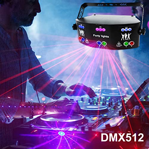 15 Lens Party Lights Dj Disco Light Rgbw Uv Strobe Lighting Effect Led Projector Sound Activated Ravelight Remote Control For Home Parties Karaoke Birthday Wedding Bar #TOP3