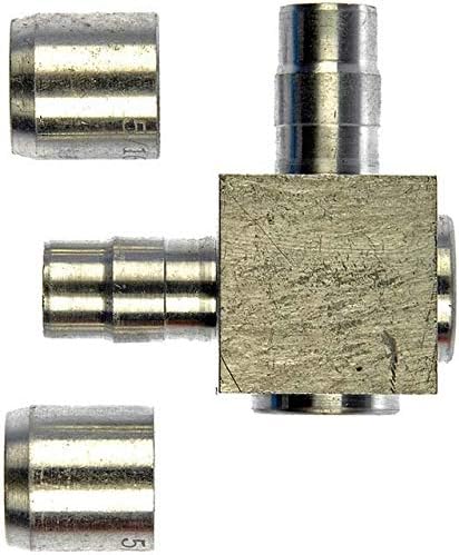 APDTY 911702 5/16IN, 90 DEGREE ALUMINUM LINE CONNECTOR.