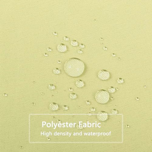 Image of LLSCL Lemon Yellow Fabric Shower Curtain Liner with Magnets, Waterproof Hotel Quality, 72 x 72 Machine Washable