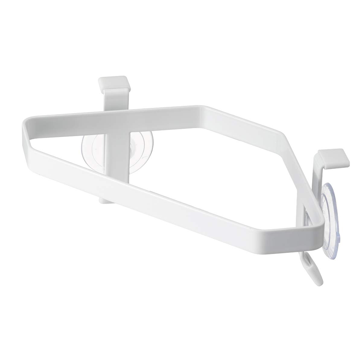 ????(Yamazaki) KT-TW HX Suction Cup Sink Corner Poly Bag Holder White, ?W20.5XD11XH8cm, wht