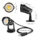 Lemonbest LED Landscape Up Down Light 5W White LED Decorative Spotlight Lamp 110V with Plug for Indoor Outdoor Yard Step Wall Lighting (Warm White) (Include Spike)