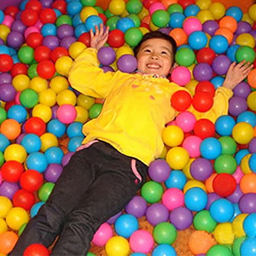 Anniston Kids Toys, 50pcs Secure Non-Toxic Baby Kid Pit Toy Swim Fun Colorful Soft Plastic Ocean Ball Outdoor Toys for Baby Children Toddlers Boys & Girls