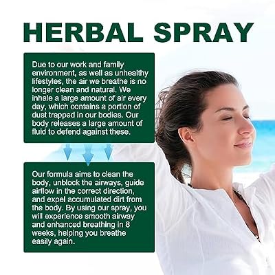 Lung Cleansing Spray,Herbal Lung Cleansing Spray,Herbal Lung Cleanse Mistm, (1PCS)