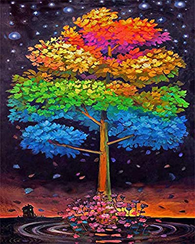 Peinture au diamant 5D arbre de vie pour décorer le salon chaleureux