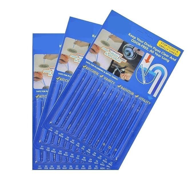 Sani Stick Drain Cleaner – Monthly Drain Cleaning Sticks for Kitchen & Bathroom – Prevents Clogs & Odors – Eco-Friendly & Easy to Use-image-49