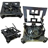 Tamaño: 10 cm Negro Sundial brújula Dollond London Brass Compass Pocket Item Gift Item