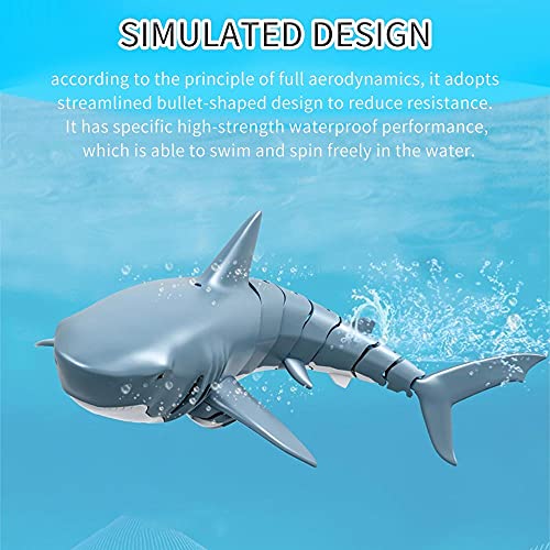 RADIONICS-Mini-RC-Shark-Remote-Control-Swim-Toy-Underwater-Electric-Racing-Boat-Spoof-Pool-Toy-Blue