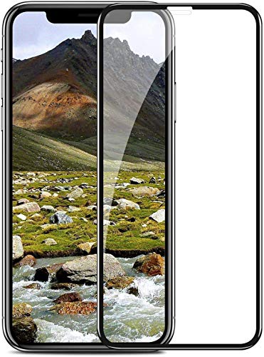 Image of Full Glue Edge to Edge Tempered Glass Screen Protector Compatible with iPhone 12 Pro Max with Free Complete Easy Installation Kit.