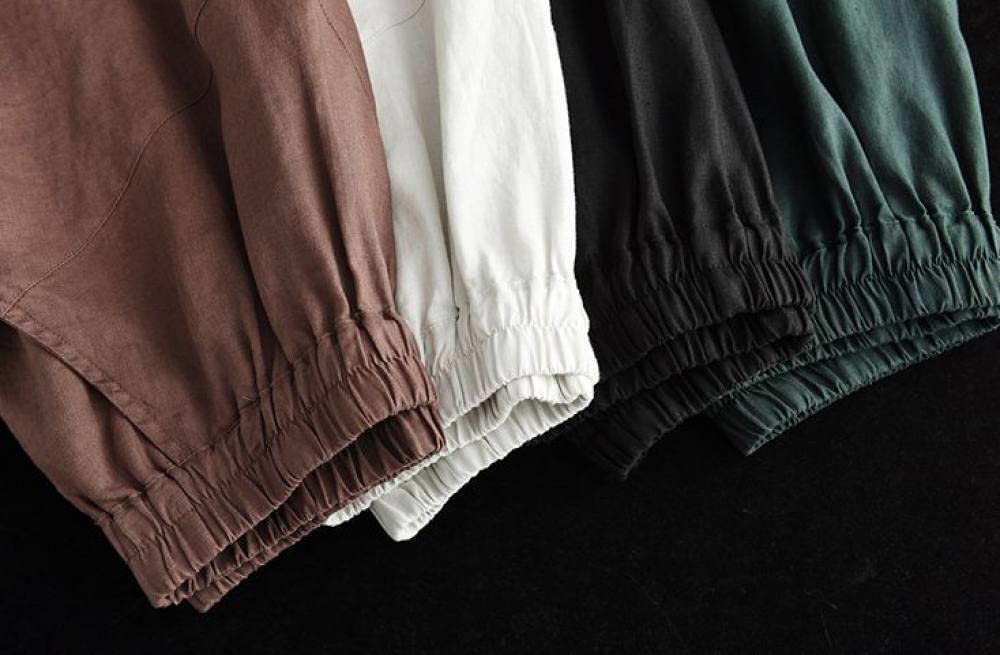 Röcke Damen,Midi-Rock Für Damen, Khaki, Elastische Taille, Retro-Leinen-Faltennähte, Rock Mit Tasche, A-Linie, Gerüscht, Einfarbig, Lässig, Langer Rock Für Mädchen, Damen, M