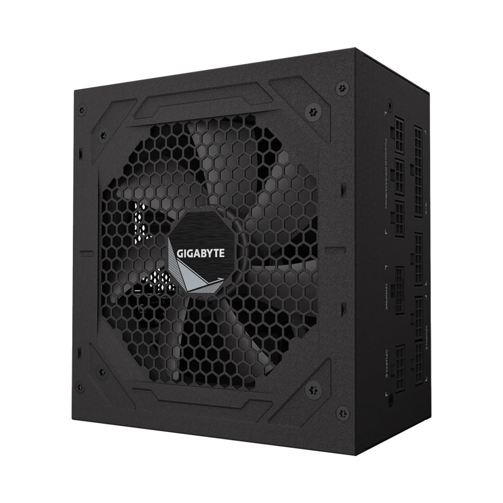 Gigabyte UD750GM PG5 80 Plus Gold - Fuente de alimentación PCIe 5.0 totalmente modular de 750 W, ATX 3.0, conector GPU 12VHPWR, cables planos, 5 años de garantía