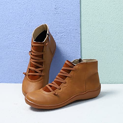 Botas de moda para mujer con diseño de cordones y cierre rápido 4
