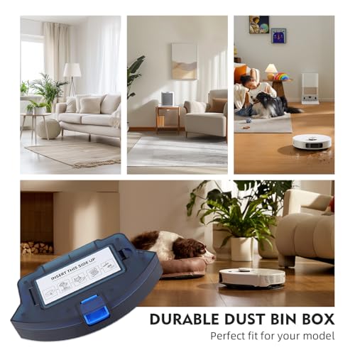 Image of Dust Bin Box Compatible with Eufy RoboVac 11S, 15C, 30, 30C, 35C, 25C, 12, 15T, 35C, G30 Robot Vacuum Cleaner - Waste Collection Dustbin Box Replacement Accessories Spare Parts