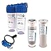Produktbild PureOne BAS2 BioActive-Set. 2-Stufige Filteranlage 10 Zoll. Schadstoffe, Geschmack, Keime und Sporen. Filtergehäuse mit Aktivkohle- und Keimfilter (Keramik). Für Hauswasserwerk, Zisterne 1/2 Zoll